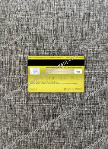 Croatia Raiffeisen bank visa debit card photolook back